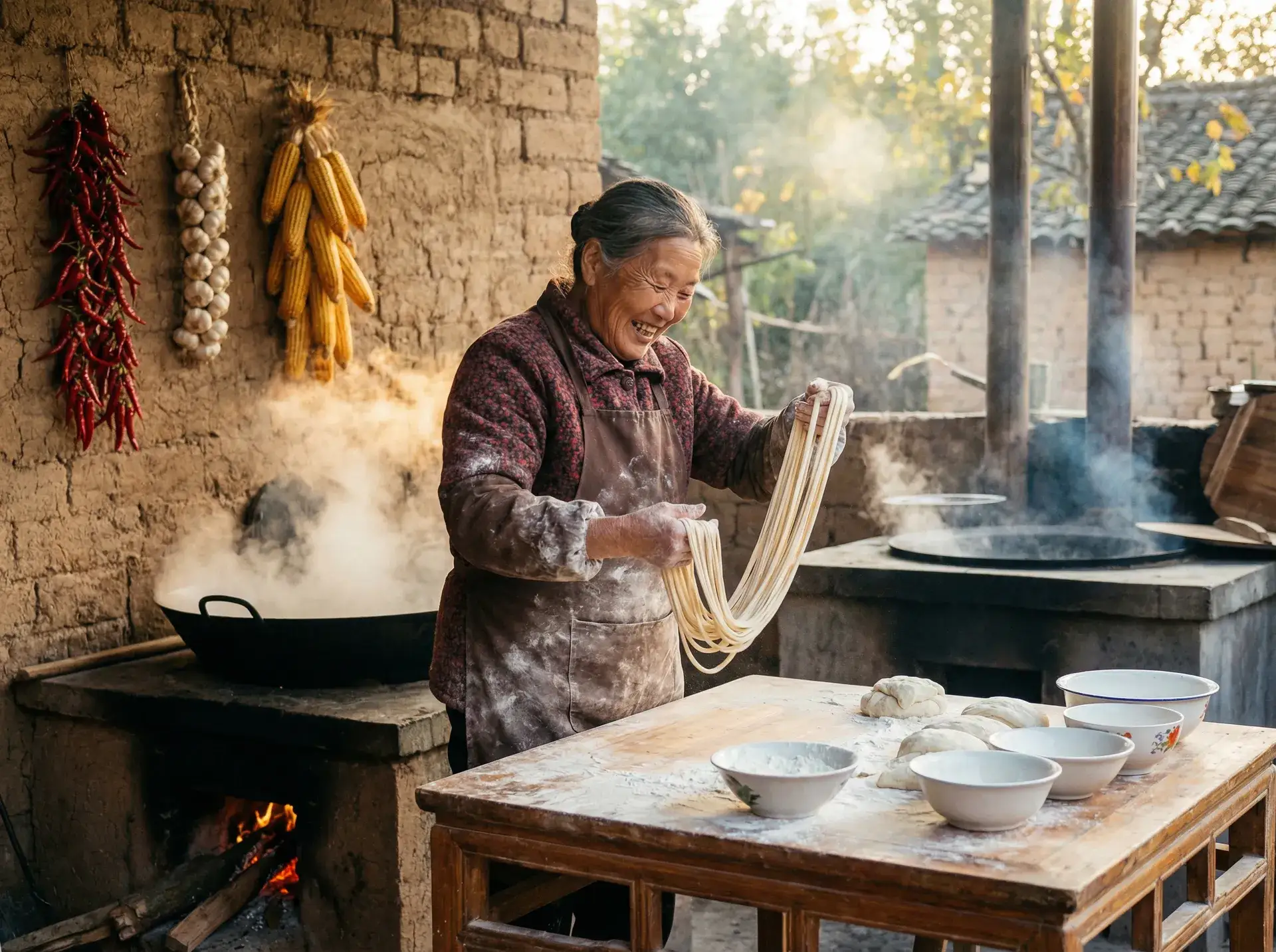 农家大嫂手擀面 - 飞出个未来第五季 乡村美食